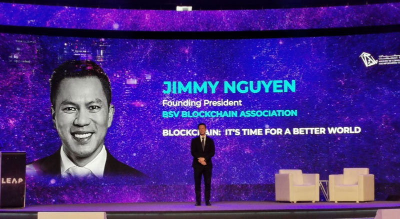 How the BSV blockchain can build a better world – Jimmy Nguyen at LEAP 2022 