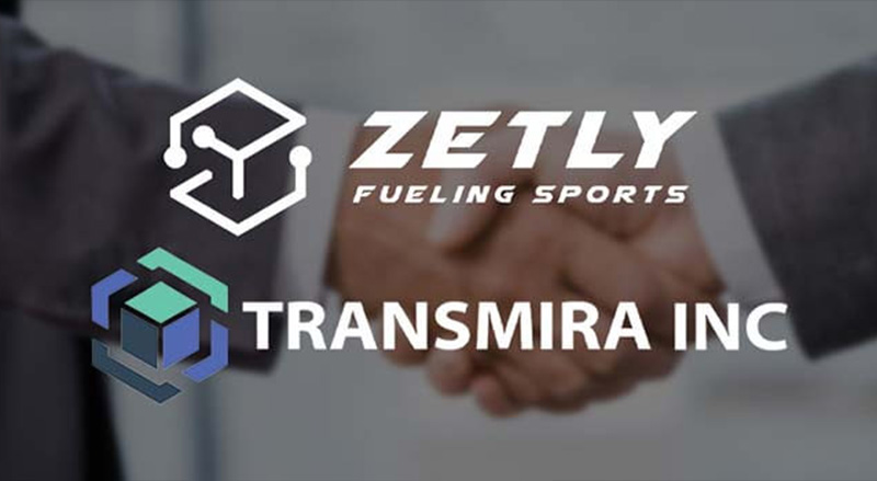 Zetly and Transmira Inc. logo over their partnership agreement