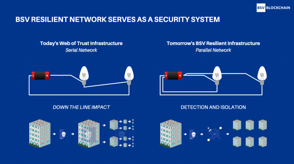 BSV Resilient Network Serves as a Security System