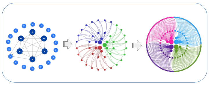 Figure 1.2 : The BSV blockchain’s distributed small world network