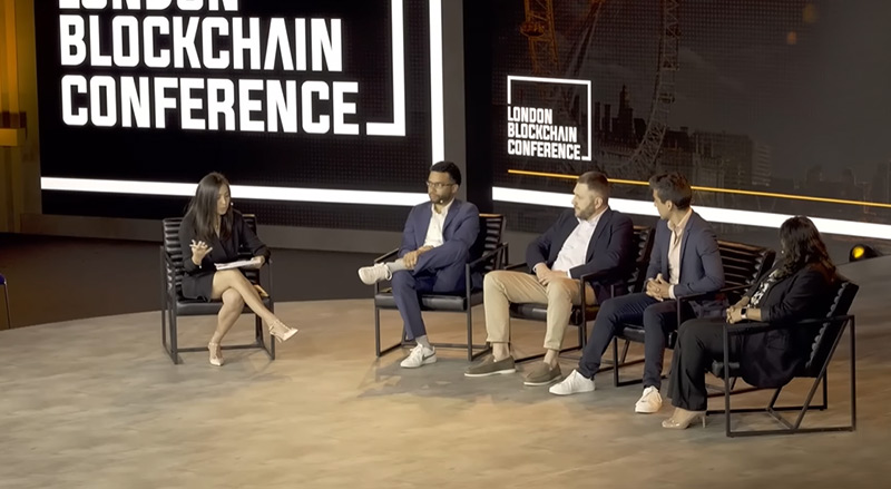 A panel discussed the adoption of blockchain by Big Tech