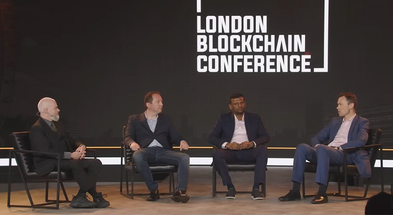 Panel discussion at the London Blockchain Conference on CBDCs - a new form of money.